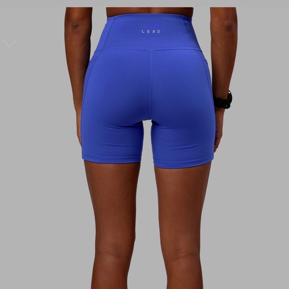 NWOT LSKD Flux mid length shorts (6”) with side pockets - power cobalt, size xs - Picture 3 of 5